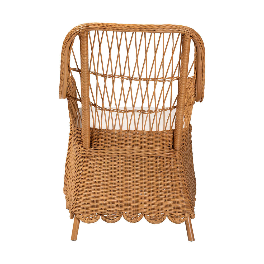 bali & pari - Teresa Chair in Light Honey - Teresa-Light Honey Rattan Cushioned-AC view 4