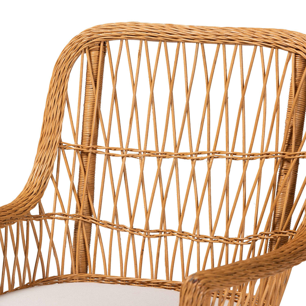 bali & pari - Teresa Chair in Light Honey - Teresa-Light Honey Rattan Cushioned-AC view 5