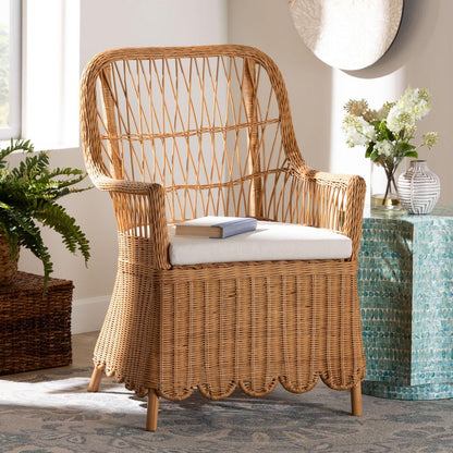 bali & pari - Teresa Chair in Light Honey - Teresa-Light Honey Rattan Cushioned-AC view 8