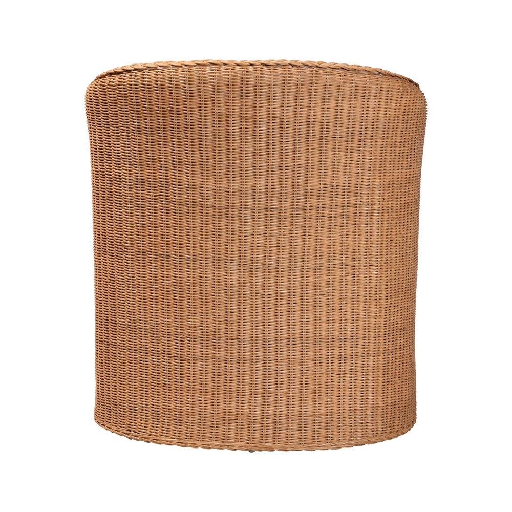 bali & pari - Tessa Arm Chair in Light Honey/White - TESSA-Wooden/Sun Bleached Rattan-CC view 4