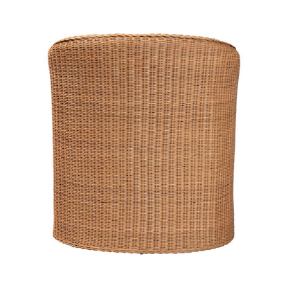 bali & pari - Tessa Arm Chair in Light Honey/White - TESSA-Wooden/Sun Bleached Rattan-CC view 4