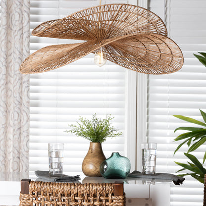 bali & pari - Theanna Lampshade in Natural Brown - F247-FT15-Lamp Shade view 3
