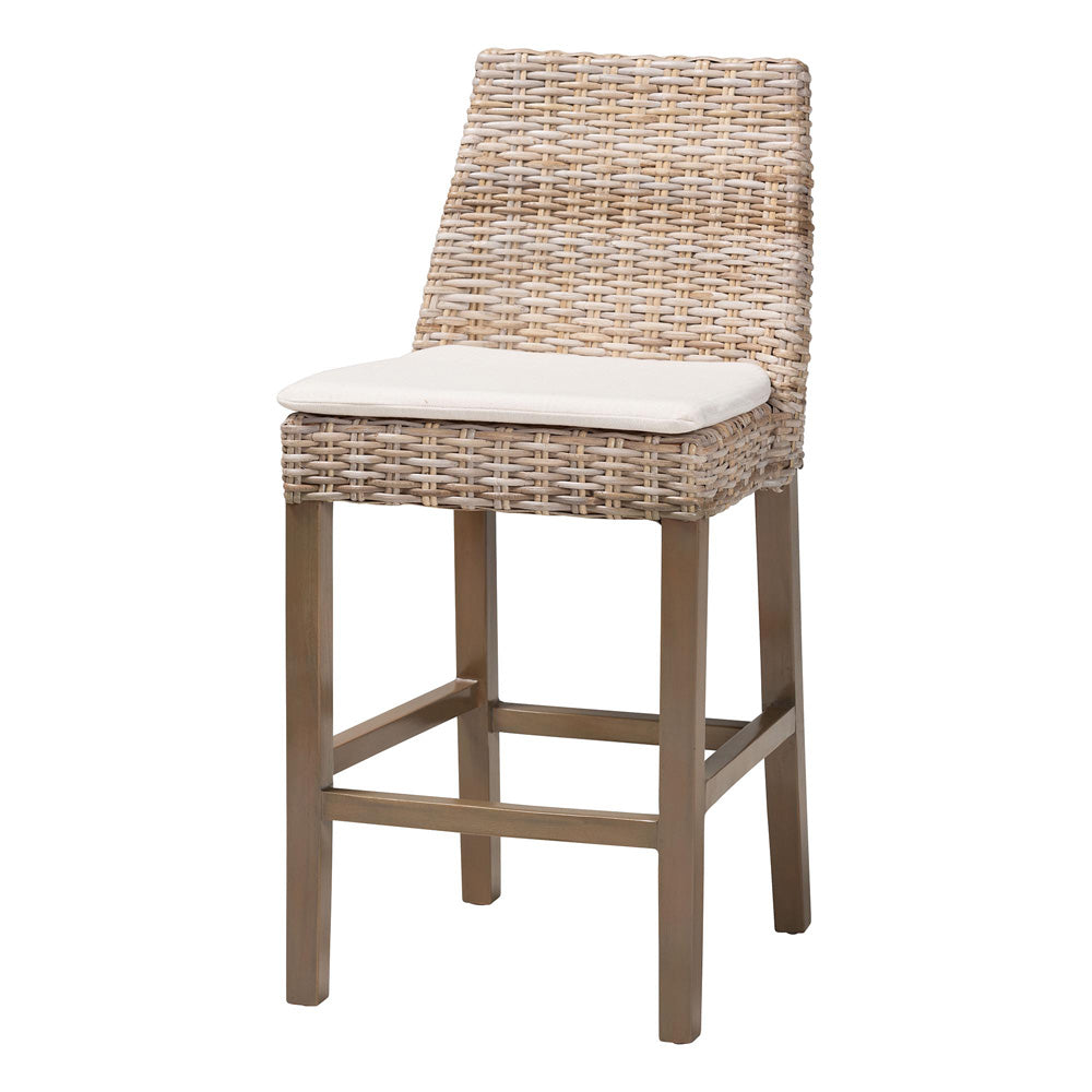 bali & pari - Toby Counter Stool in Kubu Grey/Rustic Taupe - Toby-Grey Natural-CS view 1