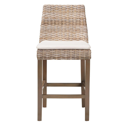 bali & pari - Toby Counter Stool in Kubu Grey/Rustic Taupe - Toby-Grey Natural-CS view 2