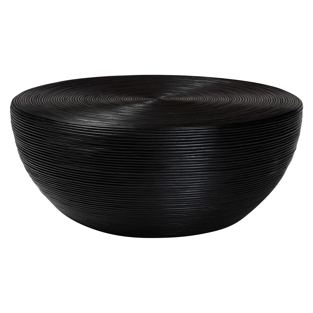 bali & pari - Tokyo Coffee Table in Black - Tokyo-Black Rattan-Coffee Table view 1