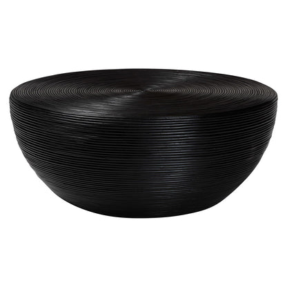 bali & pari - Tokyo Coffee Table in Black - Tokyo-Black Rattan-Coffee Table view 1
