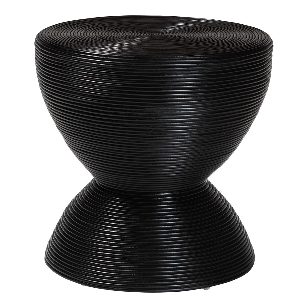 bali & pari - Tokyo End Table in Black - Tokyo-Black Rattan-Side Table view 1
