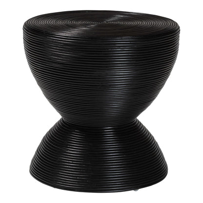 bali & pari - Tokyo End Table in Black - Tokyo-Black Rattan-Side Table view 1
