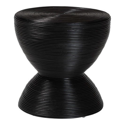 bali & pari - Tokyo End Table in Black - Tokyo-Black Rattan-Side Table view 1