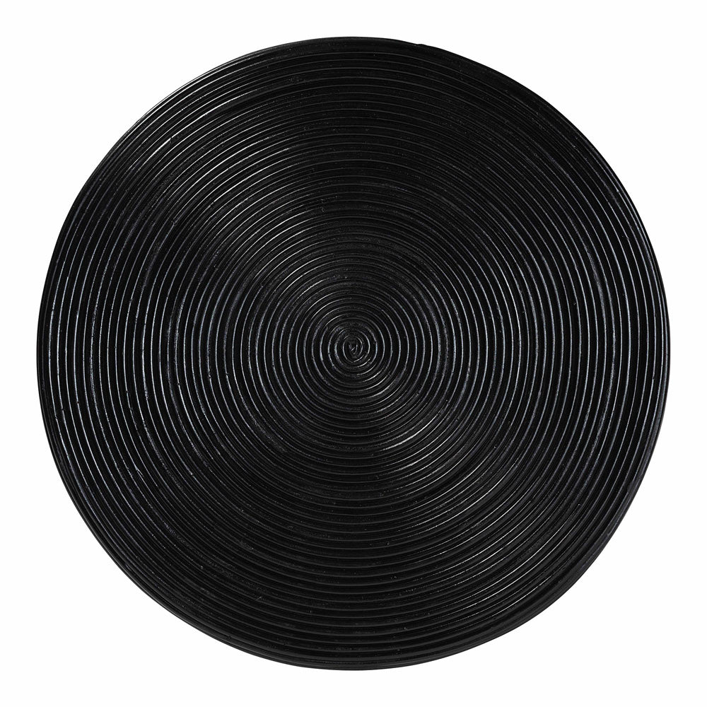 bali & pari - Tokyo End Table in Black - Tokyo-Black Rattan-Side Table view 4