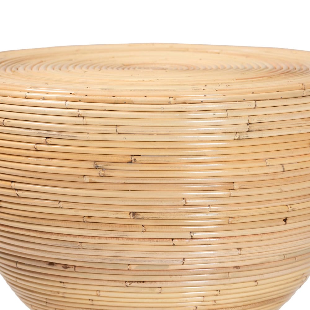 bali & pari - Tokyo End Table in Natural Brown - Tokyo-Natural Rattan-Side Table view 2