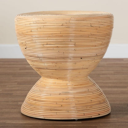 bali & pari - Tokyo End Table in Natural Brown - Tokyo-Natural Rattan-Side Table view 7