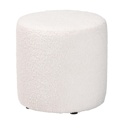 bali & pari - Tori Ottoman in Ivory - 1708A-Beige-Ottoman view 1