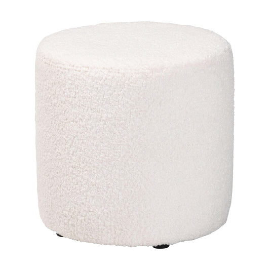 bali & pari - Tori Ottoman in Ivory - 1708A-Beige-Ottoman view 1