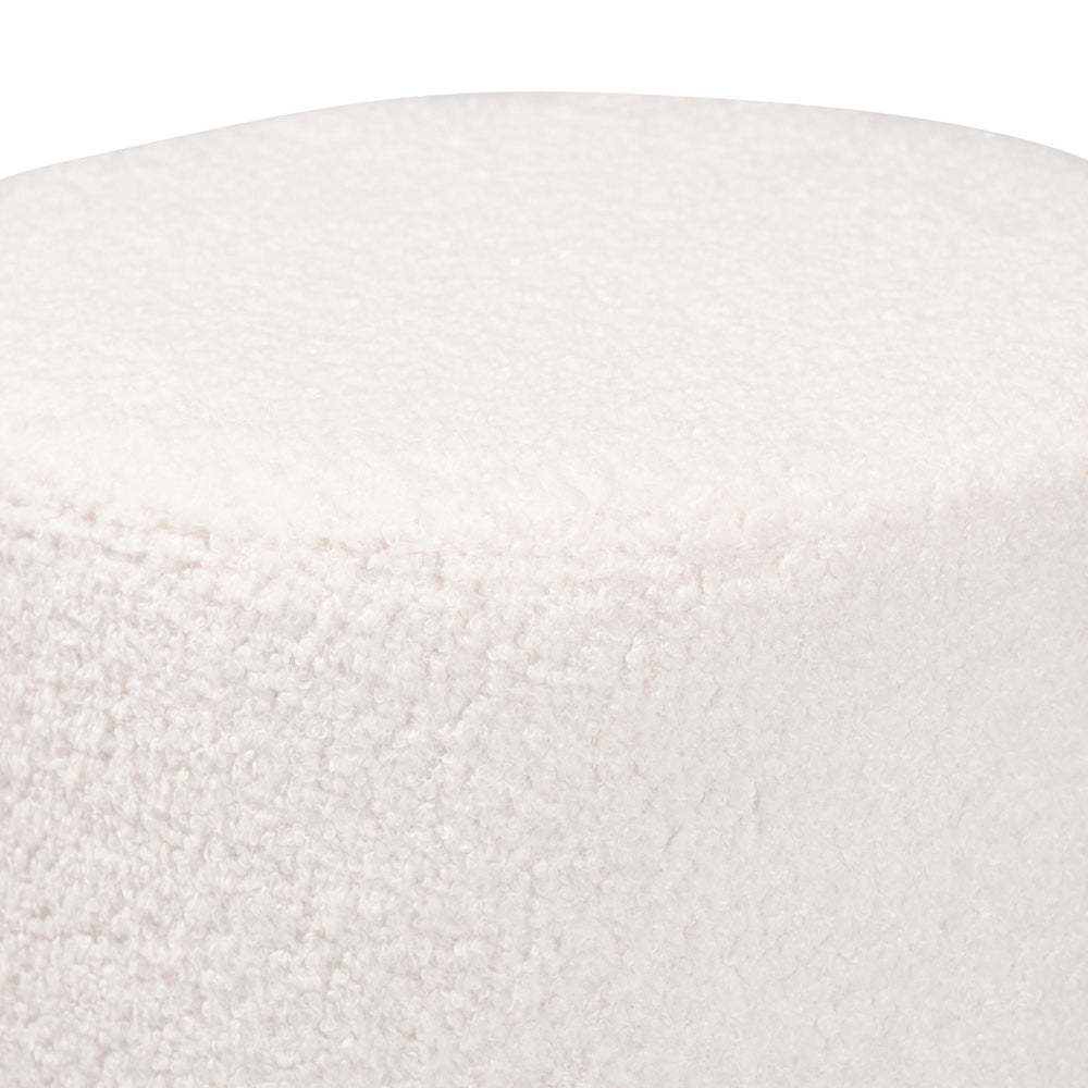 bali & pari - Tori Ottoman in Ivory - 1708A-Beige-Ottoman view 2