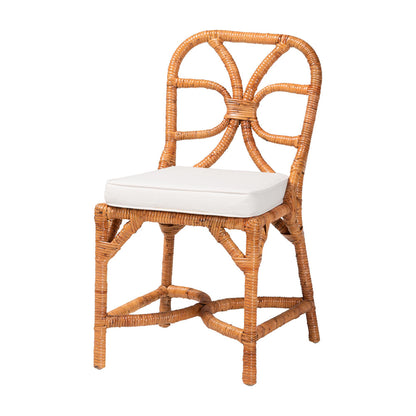 bali & pari - Trenton Dining Set in Light Honey - Trenton-Light Honey Rattan-5PC Dining Set view 2