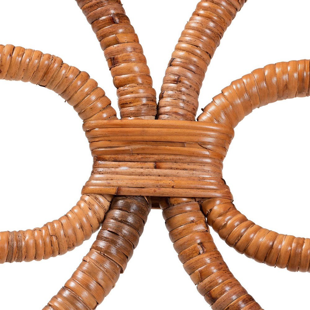 bali & pari - Trevor Dining Set in Light Honey - Trevor-Light Honey Rattan-5PC Dining Set view 7