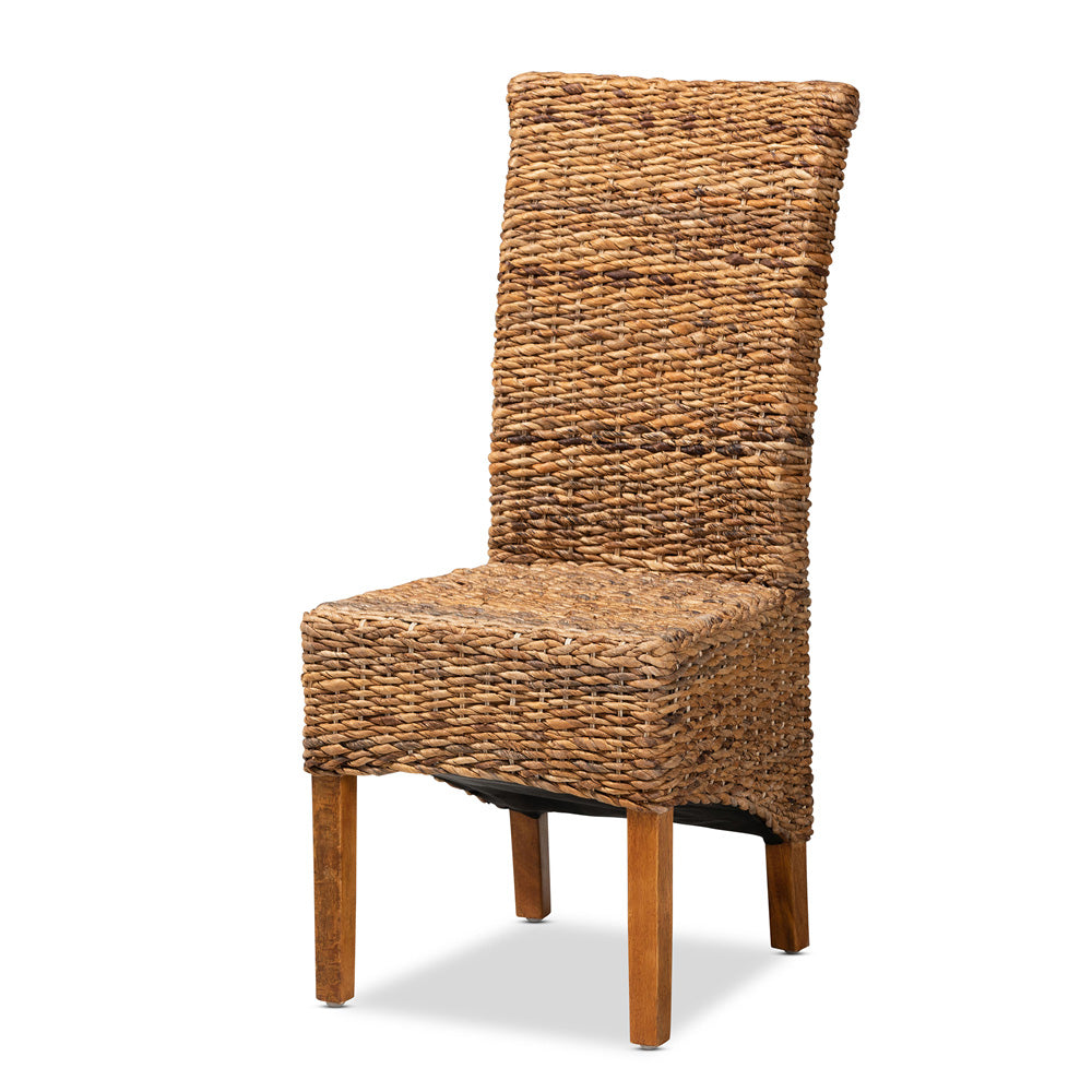 bali & pari - Trianna Dining Chair in Brown/Natural Brown - Florence Highback-Natural-DC view 1