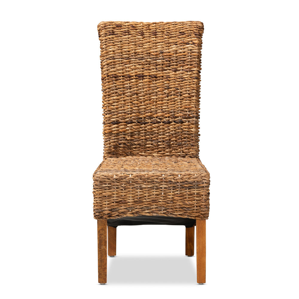 bali & pari - Trianna Dining Chair in Brown/Natural Brown - Florence Highback-Natural-DC view 2