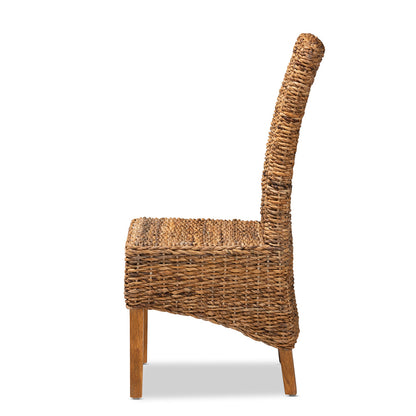 bali & pari - Trianna Dining Chair in Brown/Natural Brown - Florence Highback-Natural-DC view 3