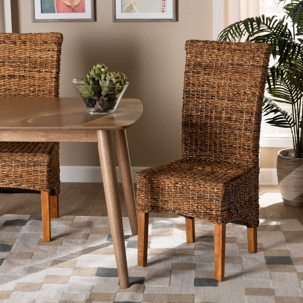 bali & pari - Trianna Dining Chair in Brown/Natural Brown - Florence Highback-Natural-DC view 8