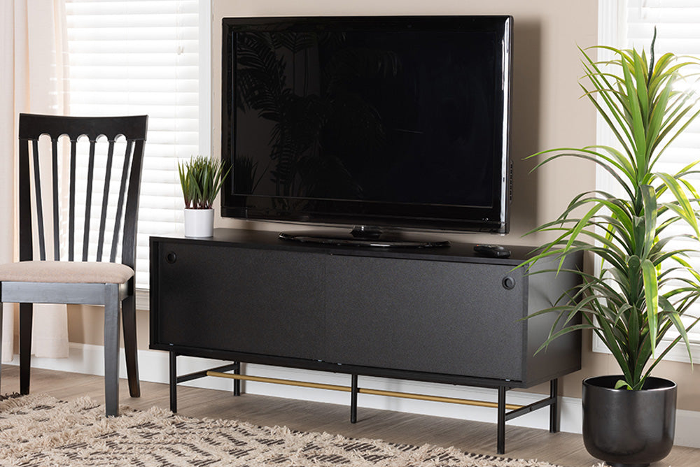bali & pari - Truett TV Stand - LCF20271-Dark Brown-TV Stand view 5