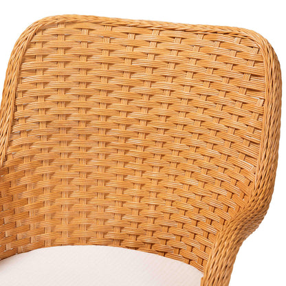 bali & pari - Tucson Dining Set in Light Honey - Tucson-Light Honey Rattan-5PC Dining Set view 5