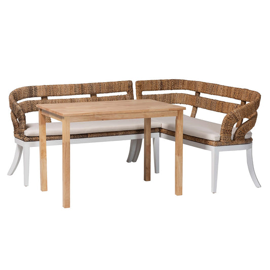 bali & pari - Ubud Dining Set in Natural Brown - Ubud/RH7006-3PC Dining Set view 1