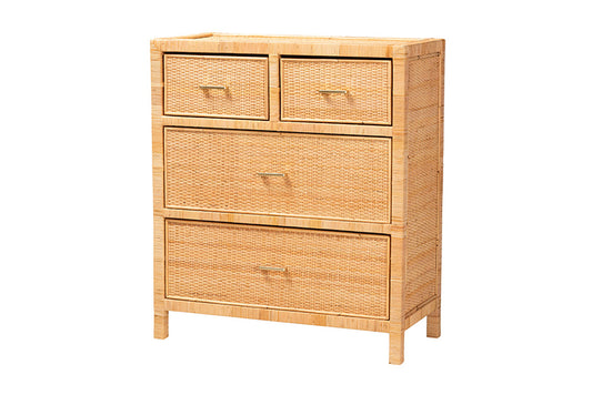 bali & pari - Vaere Storage Cabinet - Vaere-Mahogany-4DW-Storage Cabinet view 1
