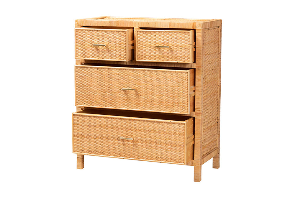 bali & pari - Vaere Storage Cabinet - Vaere-Mahogany-4DW-Storage Cabinet view 2