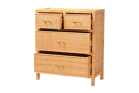 bali & pari - Vaere Storage Cabinet - Vaere-Mahogany-4DW-Storage Cabinet view 2