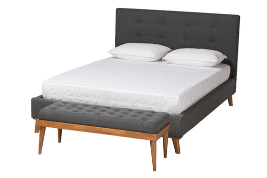 bali & pari - Valencia Full Bedroom Set - BBT6662-Dark Grey-Full-2PC Set view 1