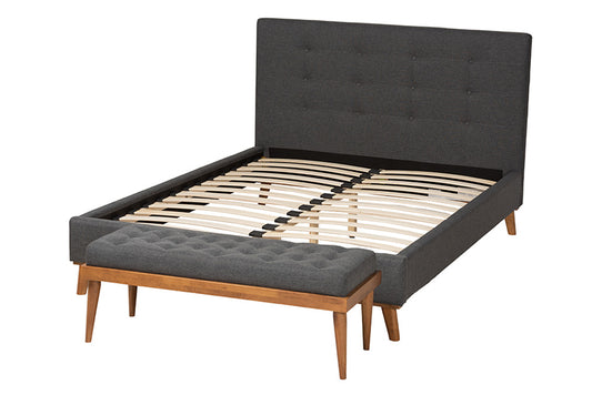 bali & pari - Valencia Full Bedroom Set - BBT6662-Dark Grey-Full-2PC Set view 2