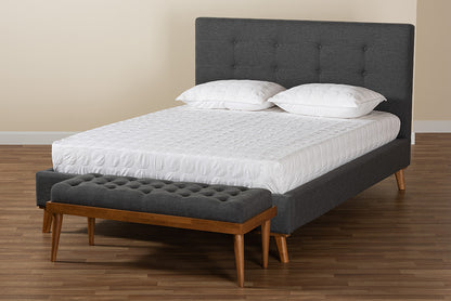 bali & pari - Valencia Queen Bedroom Set in Dark Grey/Walnut Brown - BBT6662-Dark Grey-Queen-2PC Set view 10