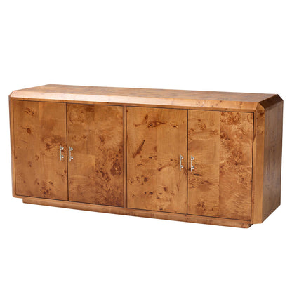 bali & pari - Valora Sideboard in Mappa Burl - SVN-1296-Natural Burl-Mega-Cabinet view 1