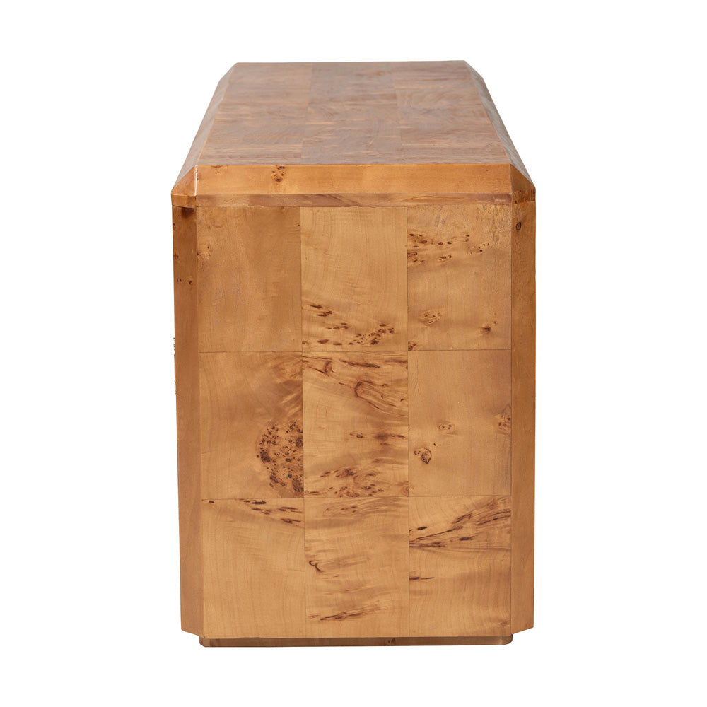 bali & pari - Valora Sideboard in Mappa Burl - SVN-1296-Natural Burl-Mega-Cabinet view 4
