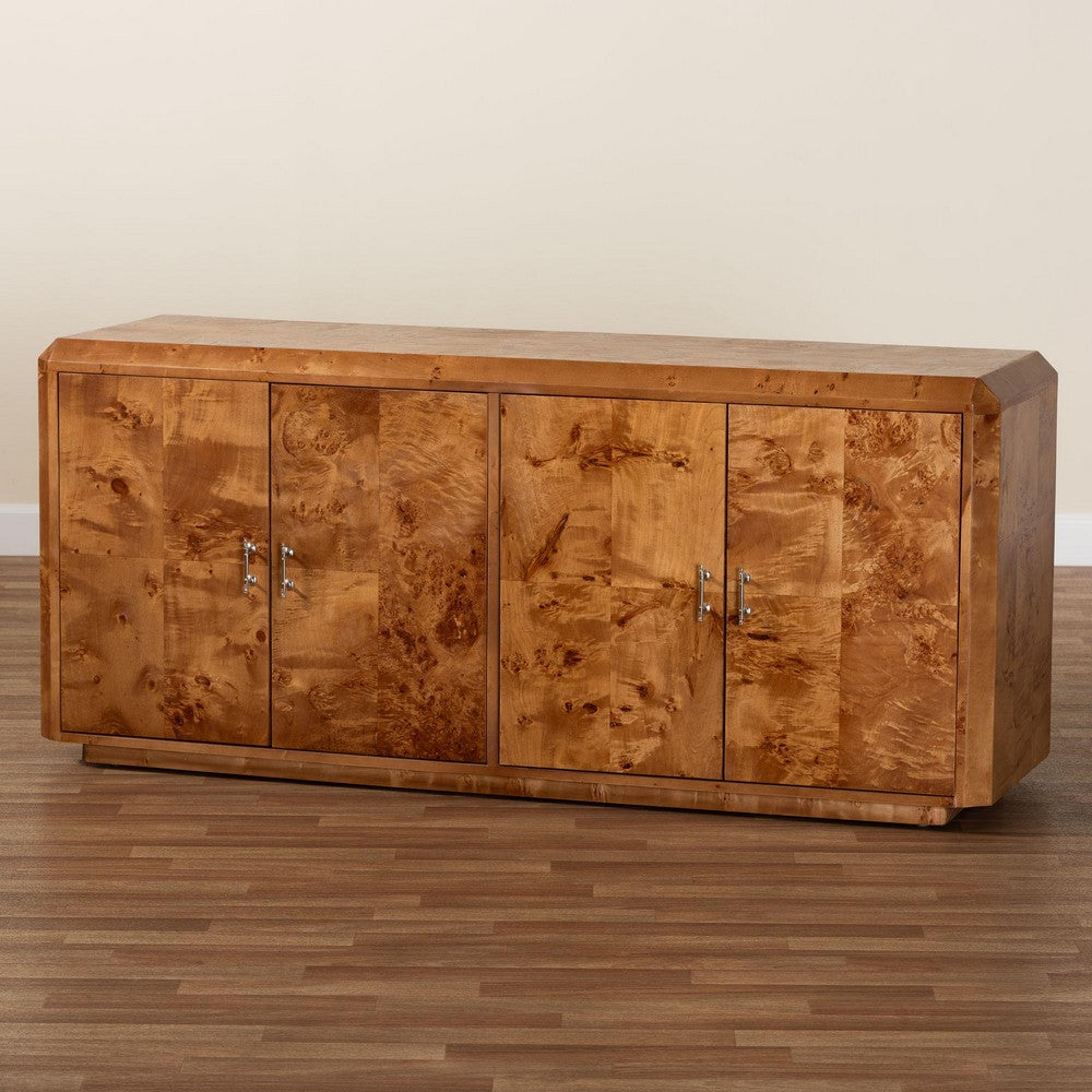 bali & pari - Valora Sideboard in Mappa Burl - SVN-1296-Natural Burl-Mega-Cabinet view 8