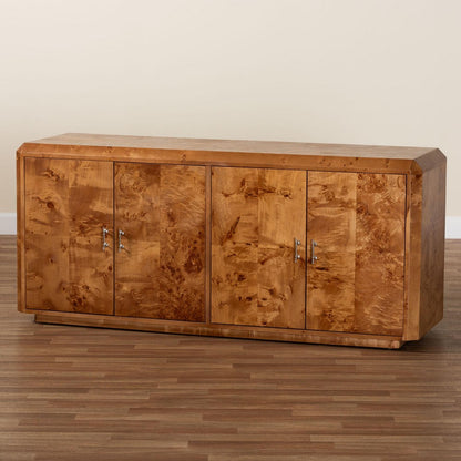 bali & pari - Valora Sideboard in Mappa Burl - SVN-1296-Natural Burl-Mega-Cabinet view 8