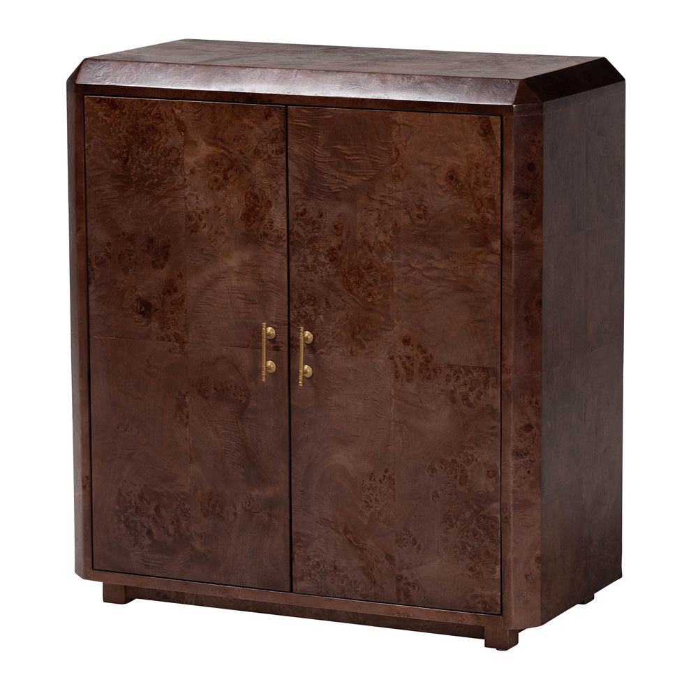 bali & pari - Valora Storage Cabinet in Dark Walnut - SVN-1308B-Dark Walnut-Nebu-2DR-Cabinet view 1
