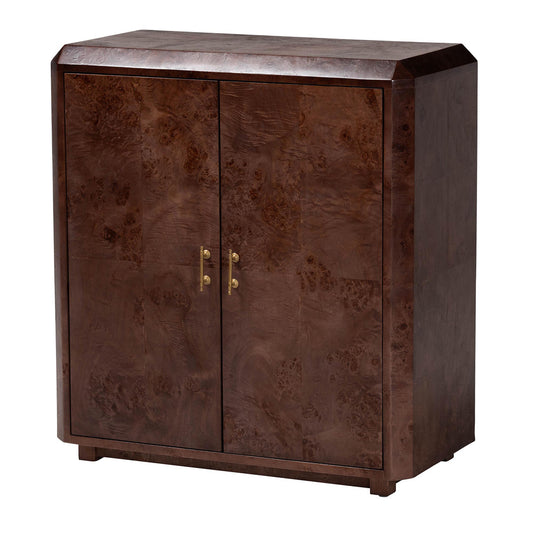 bali & pari - Valora Storage Cabinet in Dark Walnut - SVN-1308B-Dark Walnut-Nebu-2DR-Cabinet view 1