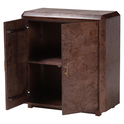 bali & pari - Valora Storage Cabinet in Dark Walnut - SVN-1308B-Dark Walnut-Nebu-2DR-Cabinet view 2