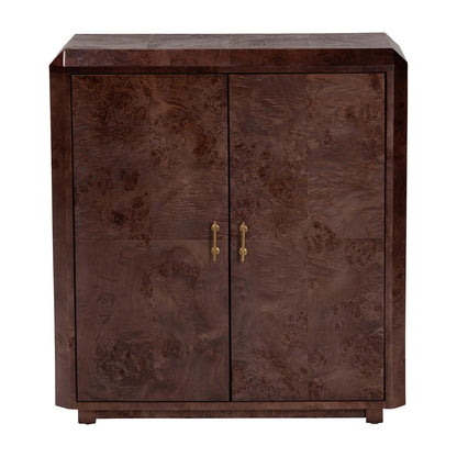 bali & pari - Valora Storage Cabinet in Dark Walnut - SVN-1308B-Dark Walnut-Nebu-2DR-Cabinet view 3