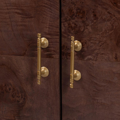 bali & pari - Valora Storage Cabinet in Dark Walnut - SVN-1308B-Dark Walnut-Nebu-2DR-Cabinet view 5