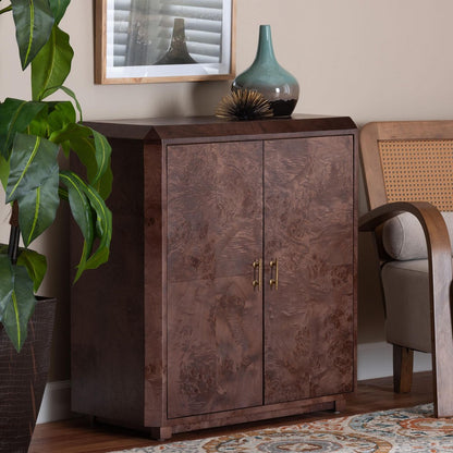 bali & pari - Valora Storage Cabinet in Dark Walnut - SVN-1308B-Dark Walnut-Nebu-2DR-Cabinet view 8