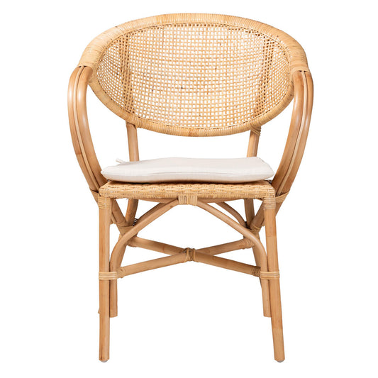 bali & pari - Varick Dining Chair in Natural Brown - RCN001-Rattan-DC view 2
