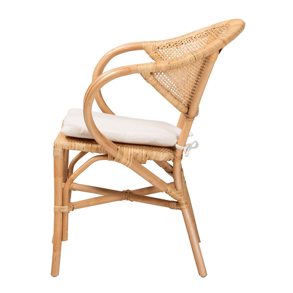 bali & pari - Varick Dining Chair in Natural Brown - RCN001-Rattan-DC view 3