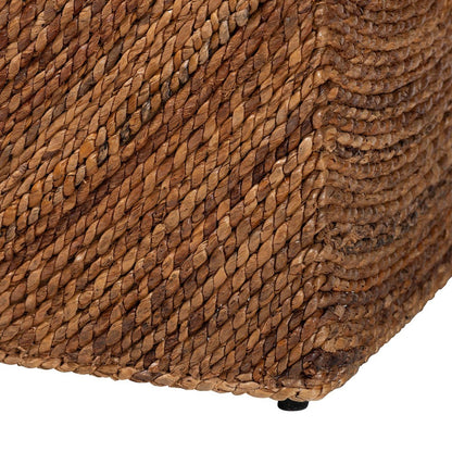 bali & pari - Verino Storage Bench in Natural Brown/Espresso Brown - Verino-Natural Seagrass Bench view 6