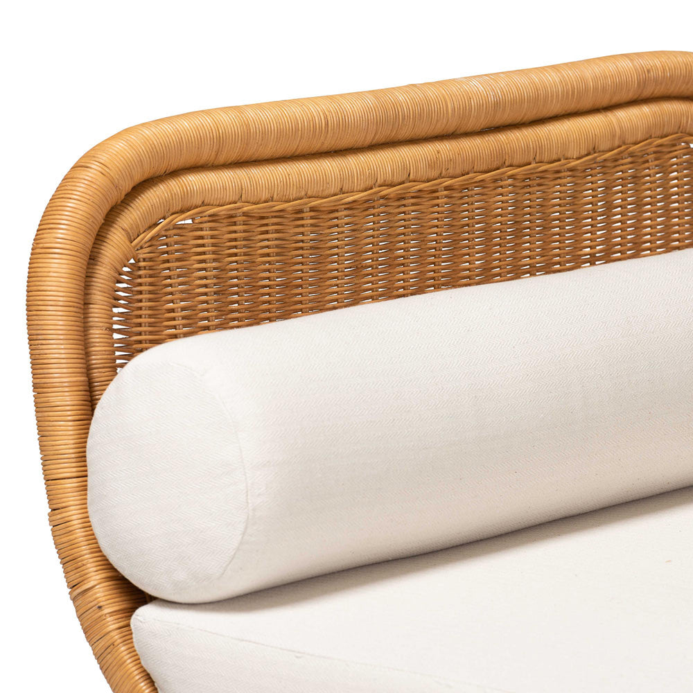 bali & pari - Veve Daybed in Light Honey/White - Veve-Light Honey Rattan/Cushioned-Daybed view 4