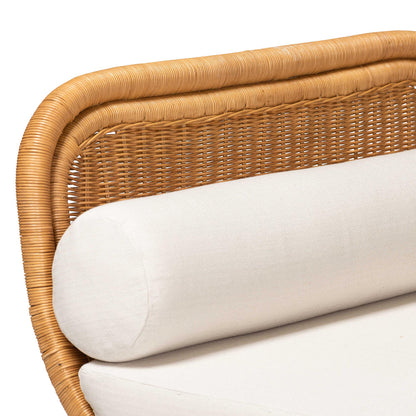 bali & pari - Veve Daybed in Light Honey/White - Veve-Light Honey Rattan/Cushioned-Daybed view 4