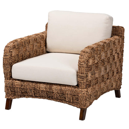 bali & pari - Vevina Chair in White/Natural Brown/Dark Brown - DCWH 10016-Natural/White Cushions-CC view 1